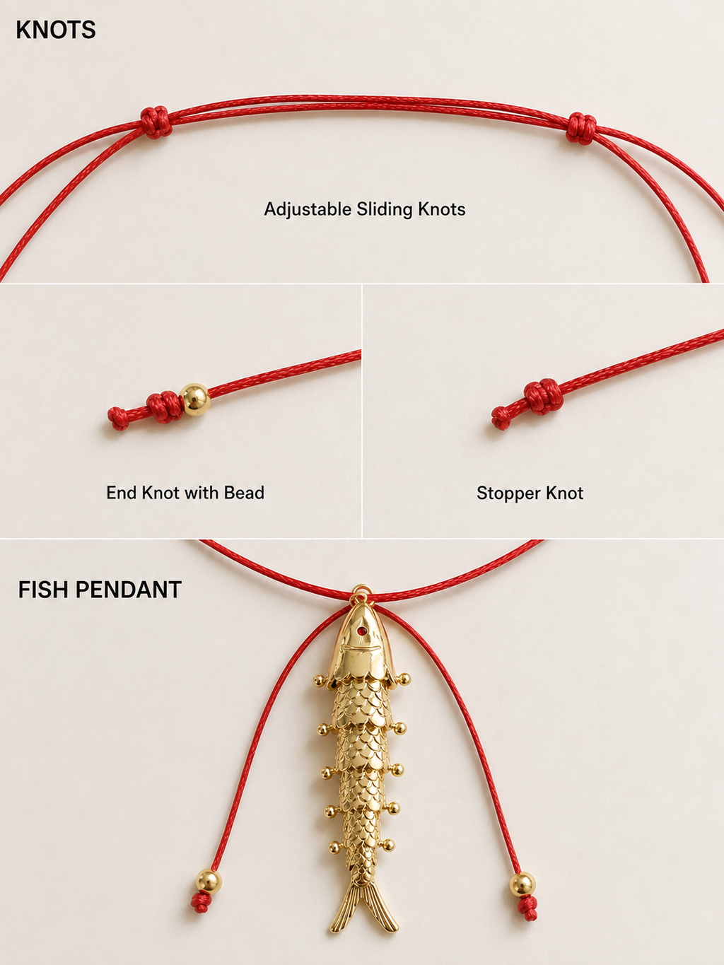 Bali fish necklace