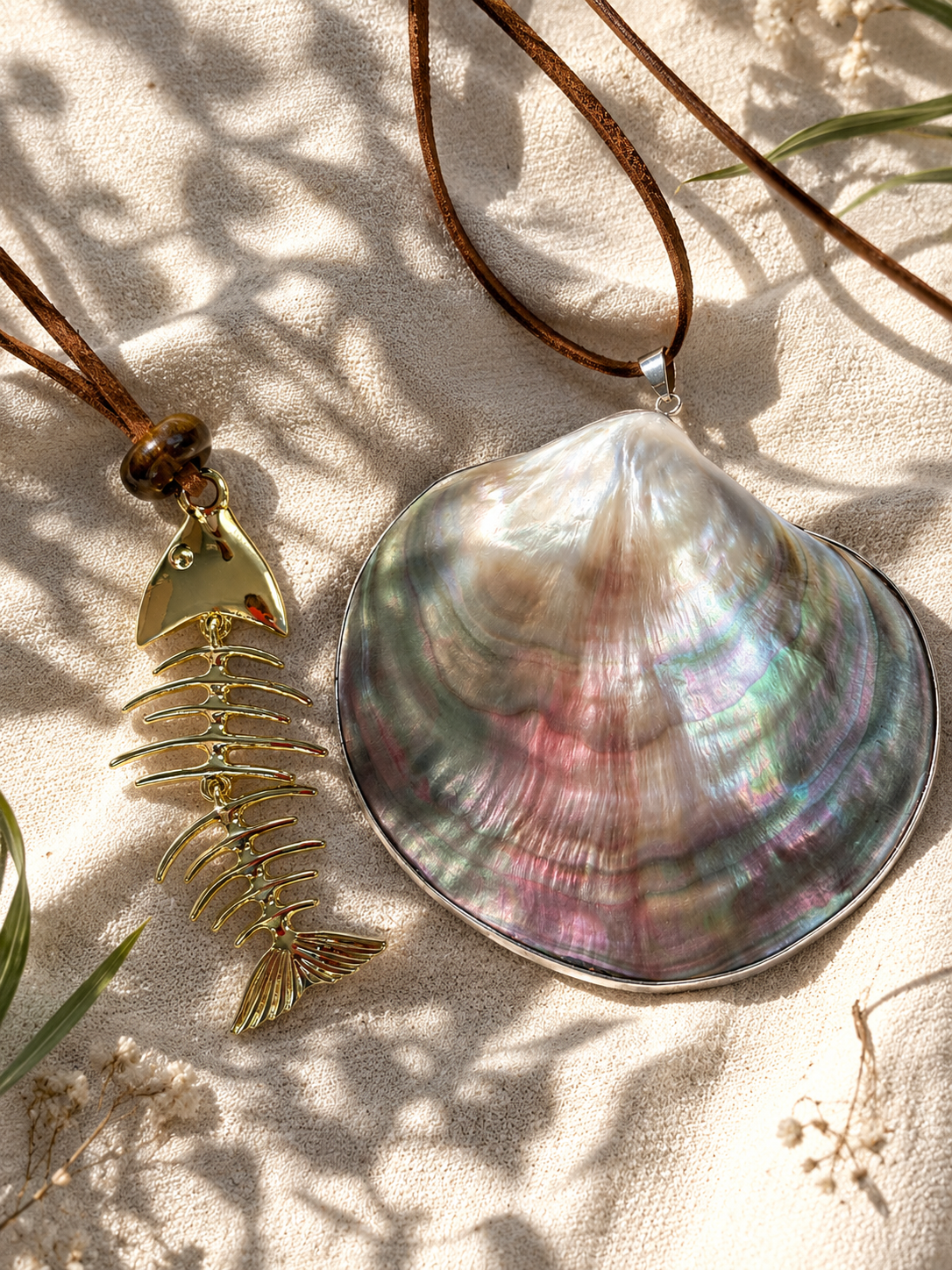 Menorca Shell Wrap Necklace