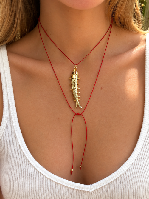 Bali fish necklace