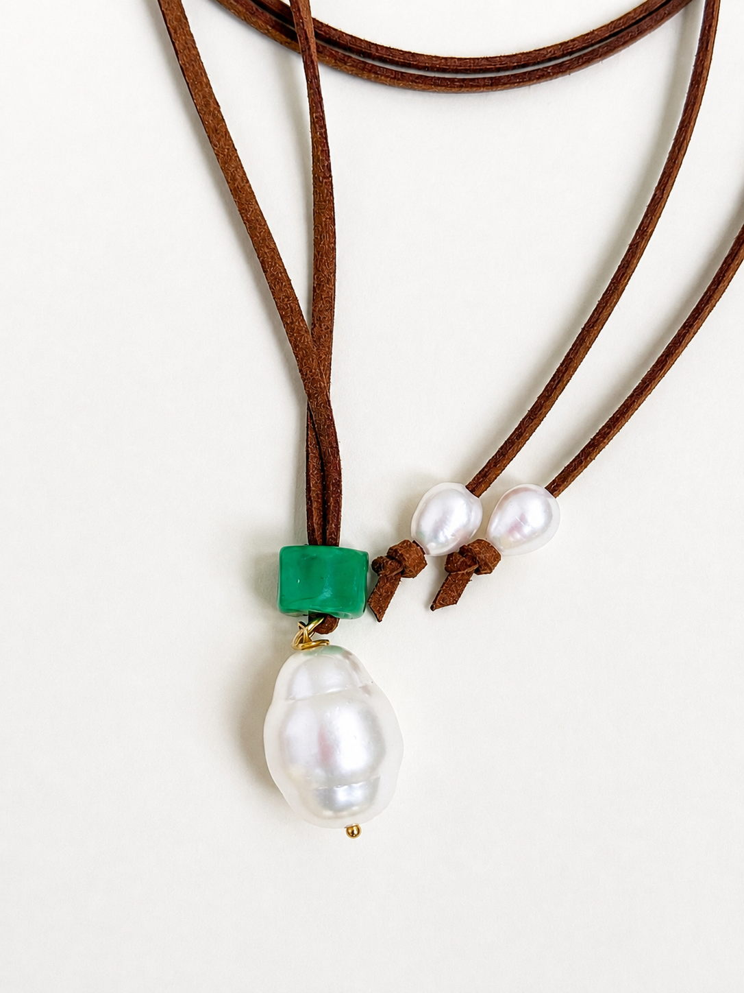 Corsica Pearl Wrap Necklace