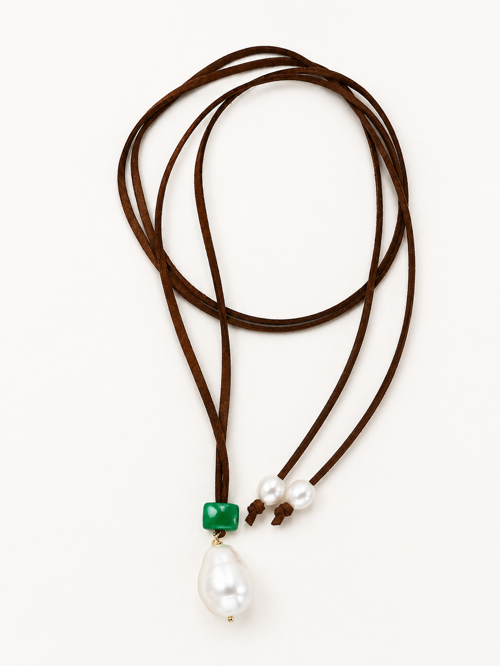 Corsica Pearl Wrap Necklace
