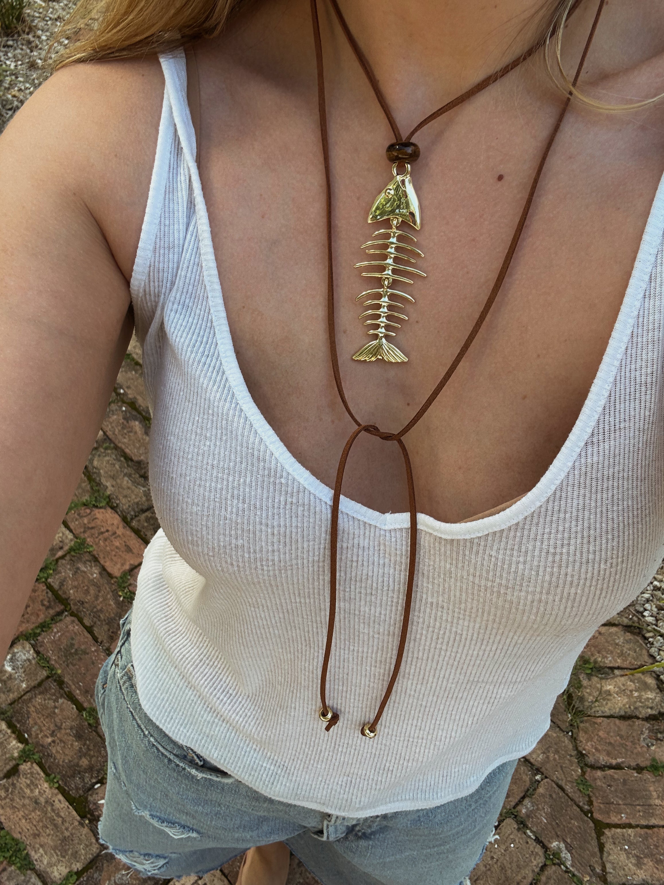Palermo Fish Wrap Necklace